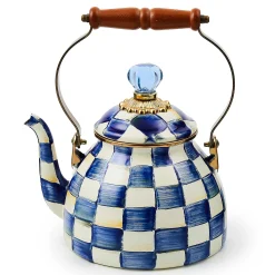 MacKenzie-Childs The Coffee Shop|Tea Kettles<Royal Check 2 Quart Tea Kettle