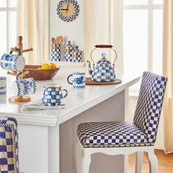 MacKenzie-Childs The Coffee Shop|Tea Kettles<Royal Check 2 Quart Tea Kettle