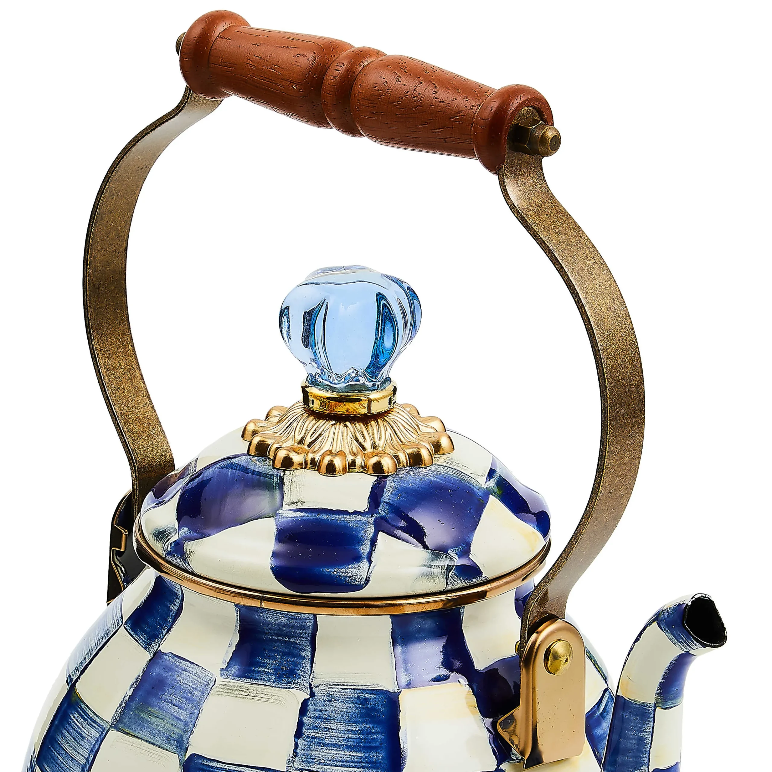 MacKenzie-Childs The Coffee Shop|Tea Kettles<Royal Check 2 Quart Tea Kettle