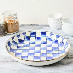 MacKenzie-Childs Serveware<Royal Check Abundant Bowl