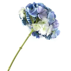 MacKenzie-Childs Spring|Greenery & Florals<Royal Check Blue Hydrangea