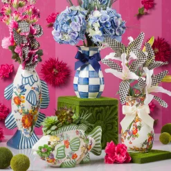 MacKenzie-Childs Spring|Greenery & Florals<Royal Check Blue Hydrangea