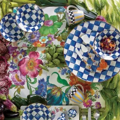MacKenzie-Childs Dinnerware & Flatware<Royal Check Breakfast Bowl