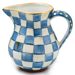 MacKenzie-Childs Bar Entertaining|Serveware<Royal Check Ceramic Portly Pitcher