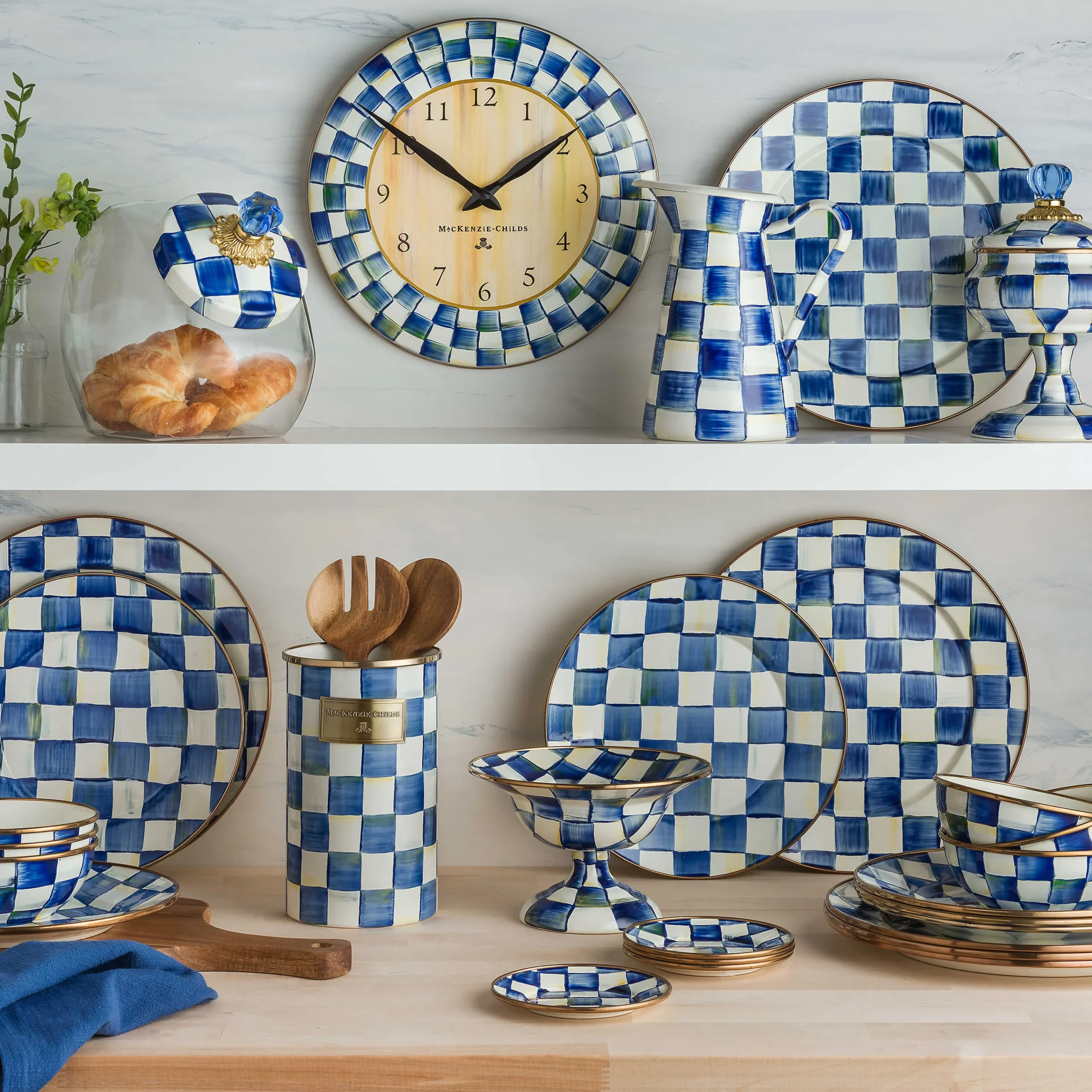 MacKenzie-Childs Dinnerware & Flatware<Royal Check Charger/Plate