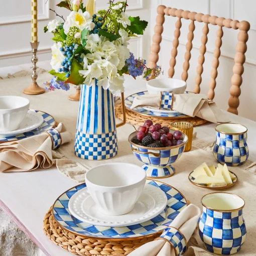 MacKenzie-Childs Dinnerware & Flatware<Royal Check Charger/Plate
