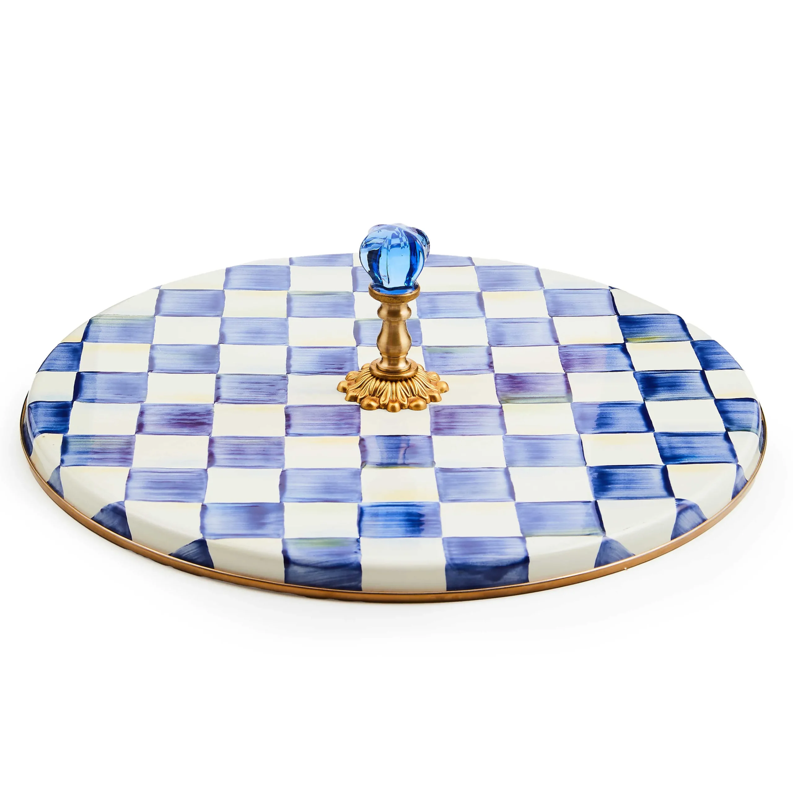 MacKenzie-Childs Serveware<Royal Check Cheese Course