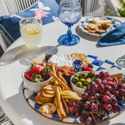 MacKenzie-Childs Serveware<Royal Check Cheese Course