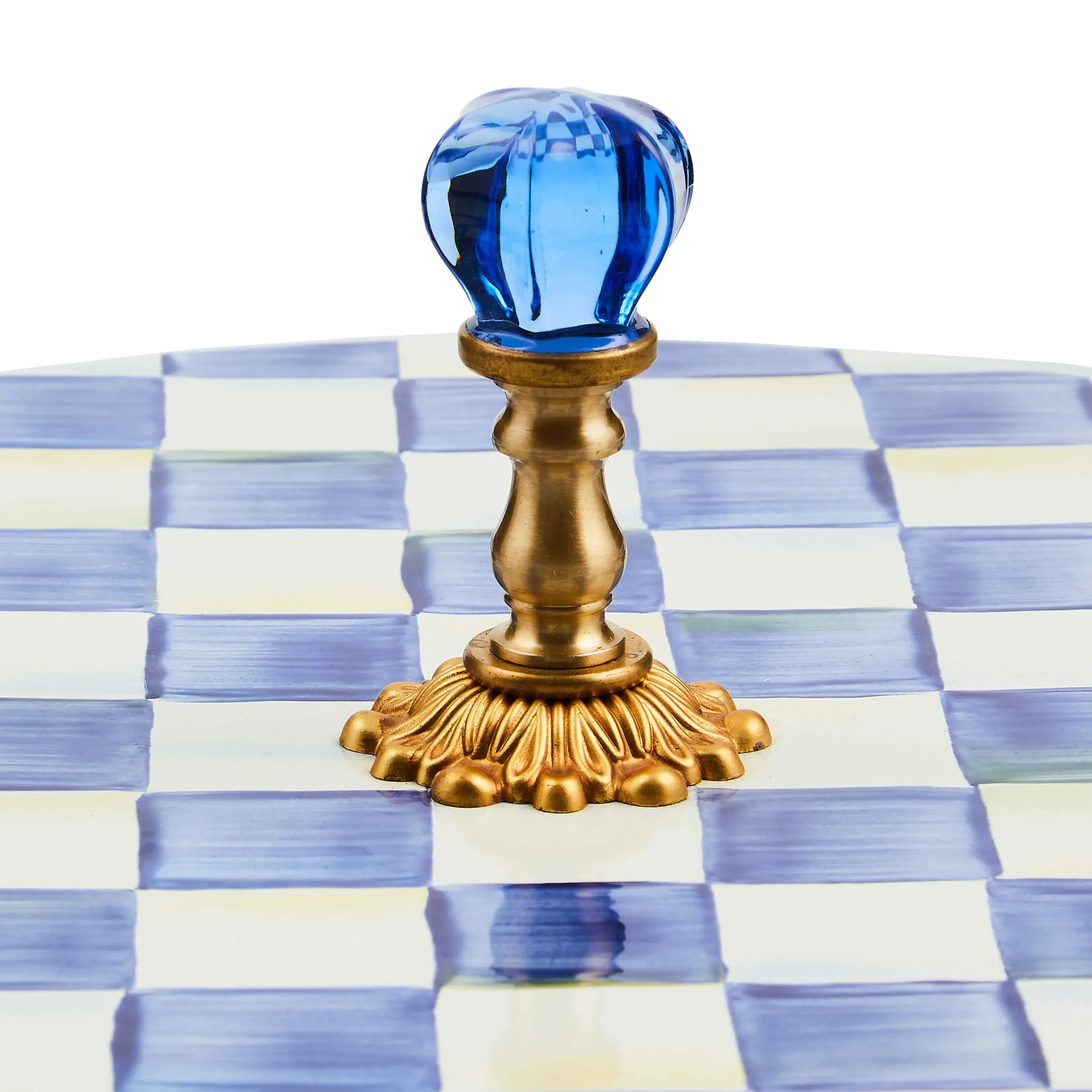 MacKenzie-Childs Serveware<Royal Check Cheese Course