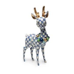 MacKenzie-Childs Holiday|Room Accents<Royal Check Deary Deer