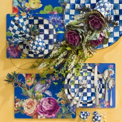 MacKenzie-Childs Dinnerware & Flatware<Royal Check Dinner Plate