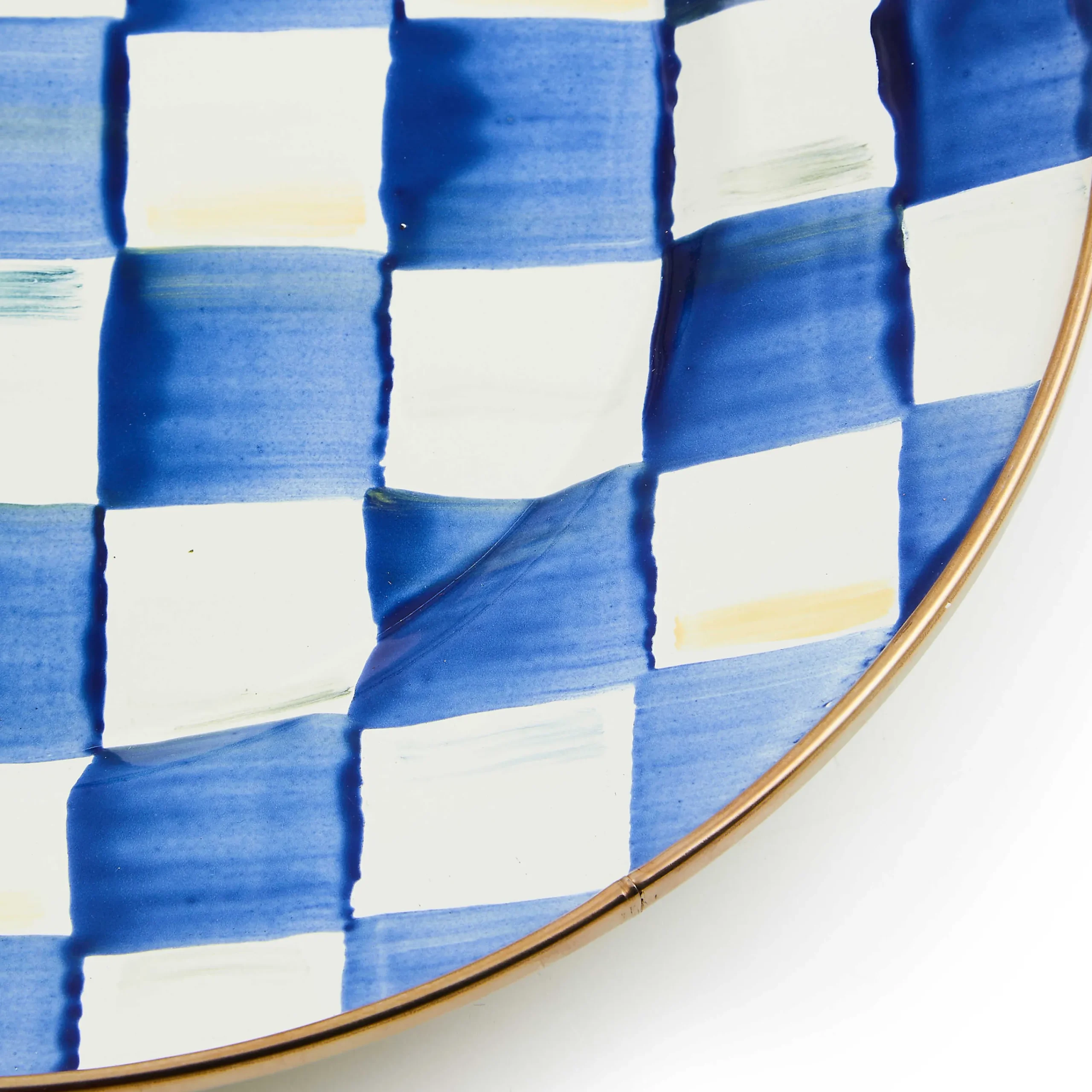 MacKenzie-Childs Dinnerware & Flatware<Royal Check Dinner Plate