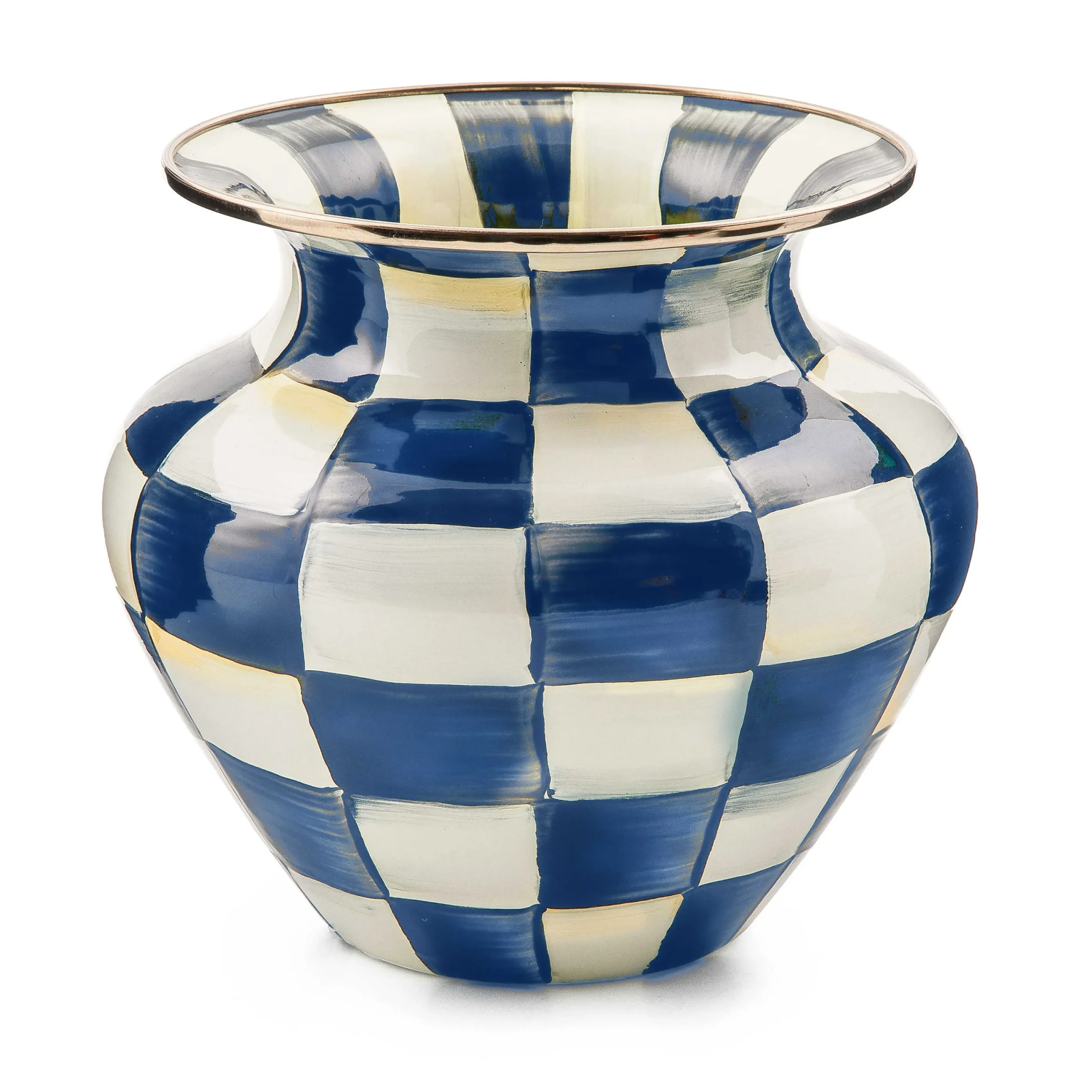 MacKenzie-Childs Spring|Room Accents<Royal Check Enamel Large Vase