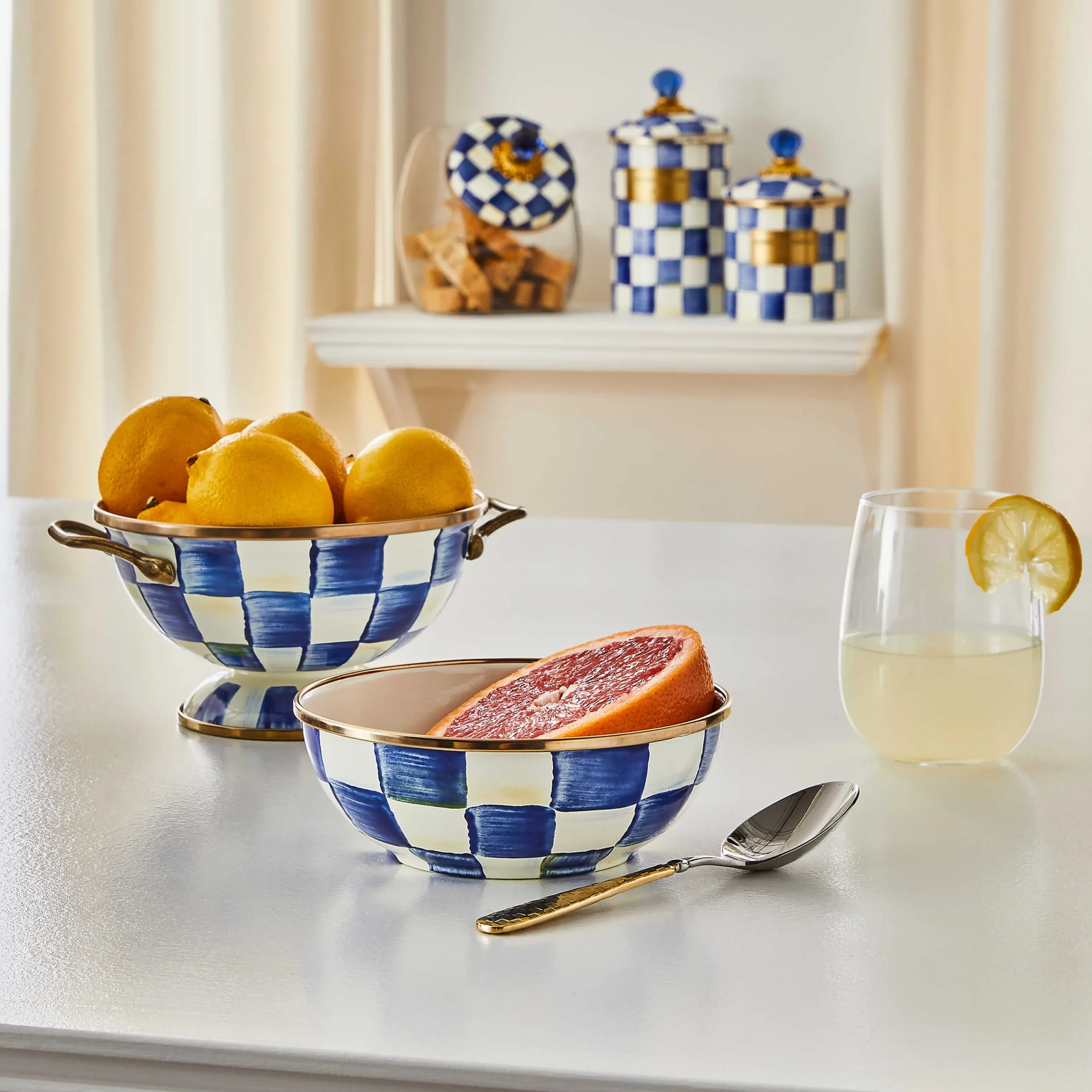 MacKenzie-Childs Bar Entertaining|Dinnerware & Flatware<Royal Check Everyday Bowl