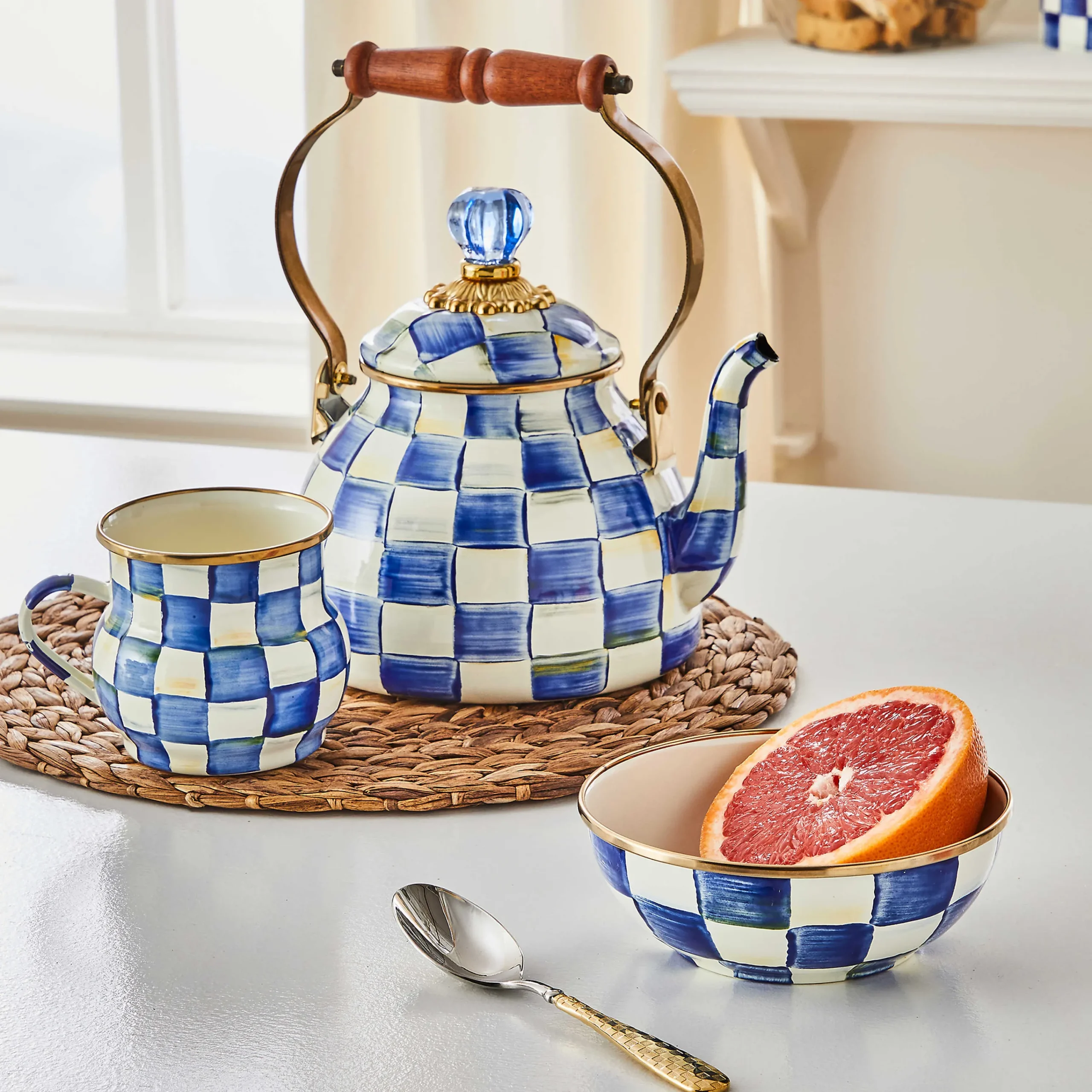 MacKenzie-Childs Bar Entertaining|Dinnerware & Flatware<Royal Check Everyday Bowl