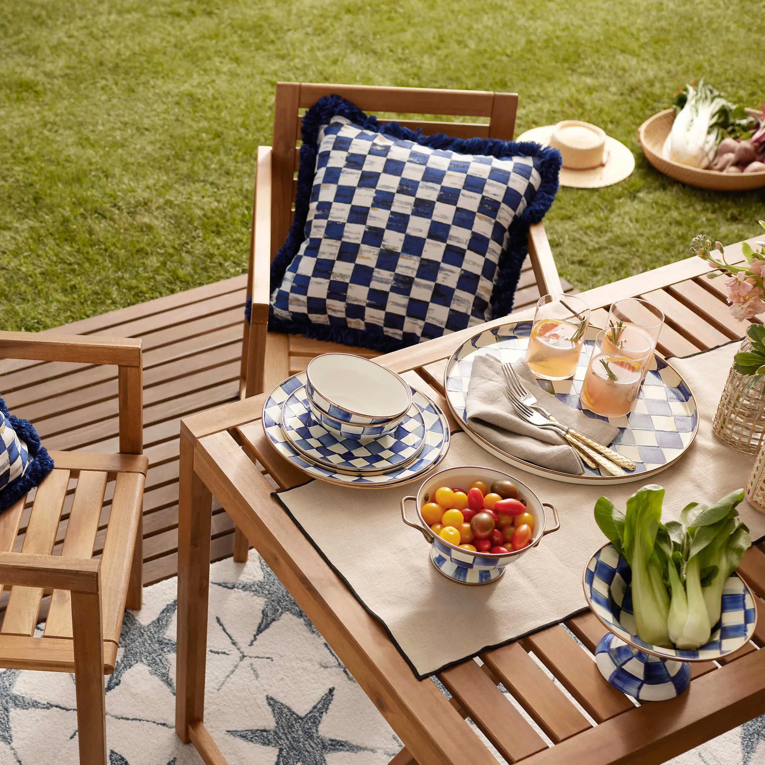 MacKenzie-Childs Bar Entertaining|Dinnerware & Flatware<Royal Check Everyday Bowl