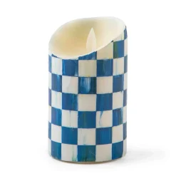 MacKenzie-Childs Candles & Fragrances<Royal Check Flicker 5 Pillar Candle