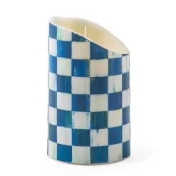MacKenzie-Childs Candles & Fragrances<Royal Check Flicker 5 Pillar Candle
