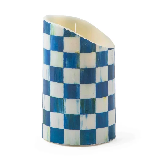 MacKenzie-Childs Candles & Fragrances<Royal Check Flicker 5 Pillar Candle