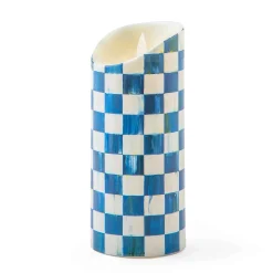 MacKenzie-Childs Candles & Fragrances<Royal Check Flicker 7 Pillar Candle
