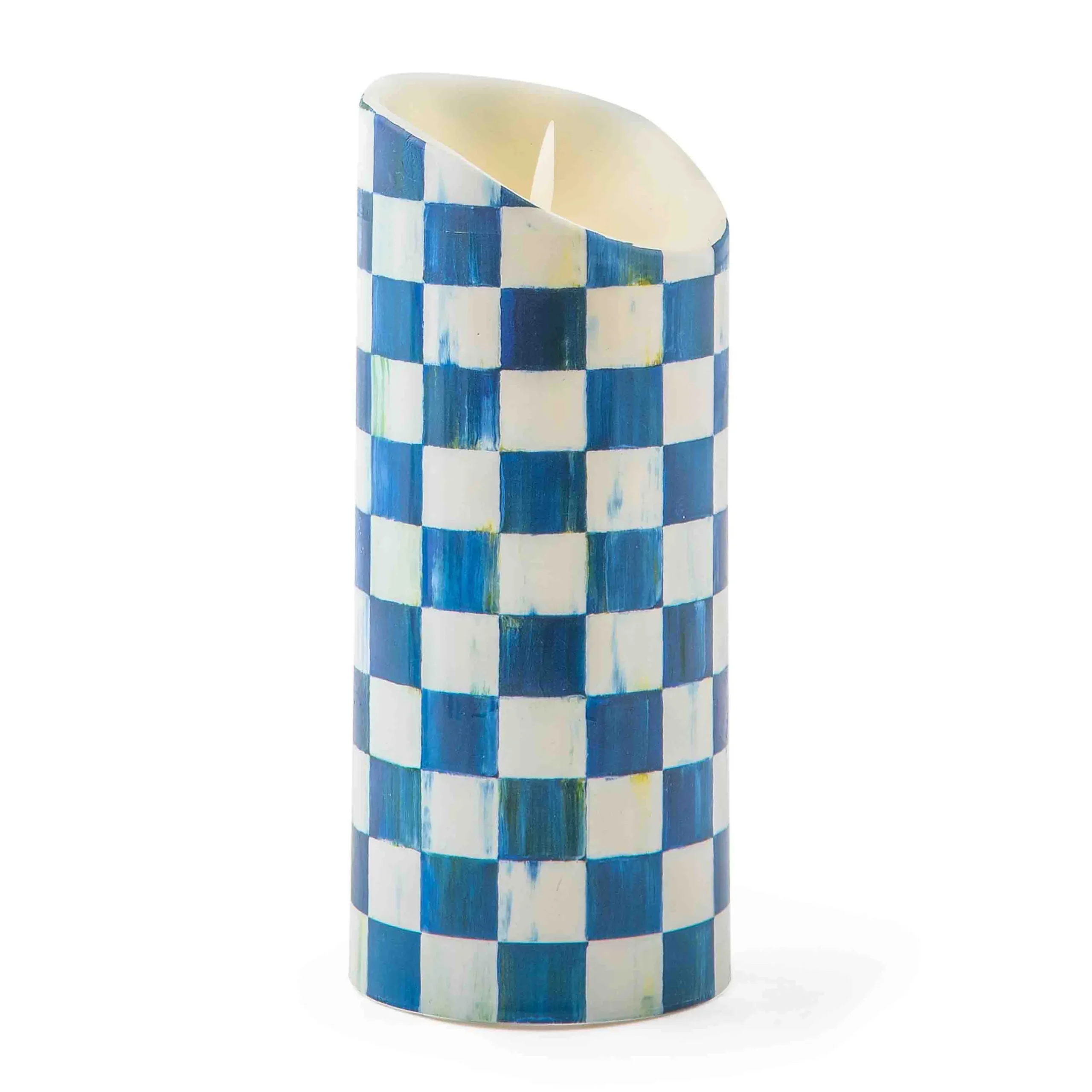 MacKenzie-Childs Candles & Fragrances<Royal Check Flicker 7 Pillar Candle
