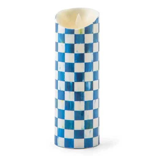MacKenzie-Childs Candles & Fragrances<Royal Check Flicker 9 Pillar Candle