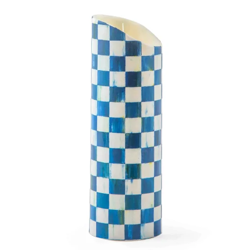 MacKenzie-Childs Candles & Fragrances<Royal Check Flicker 9 Pillar Candle