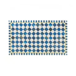 MacKenzie-Childs Rugs<Royal Check Floor Mat - 2' x 3'