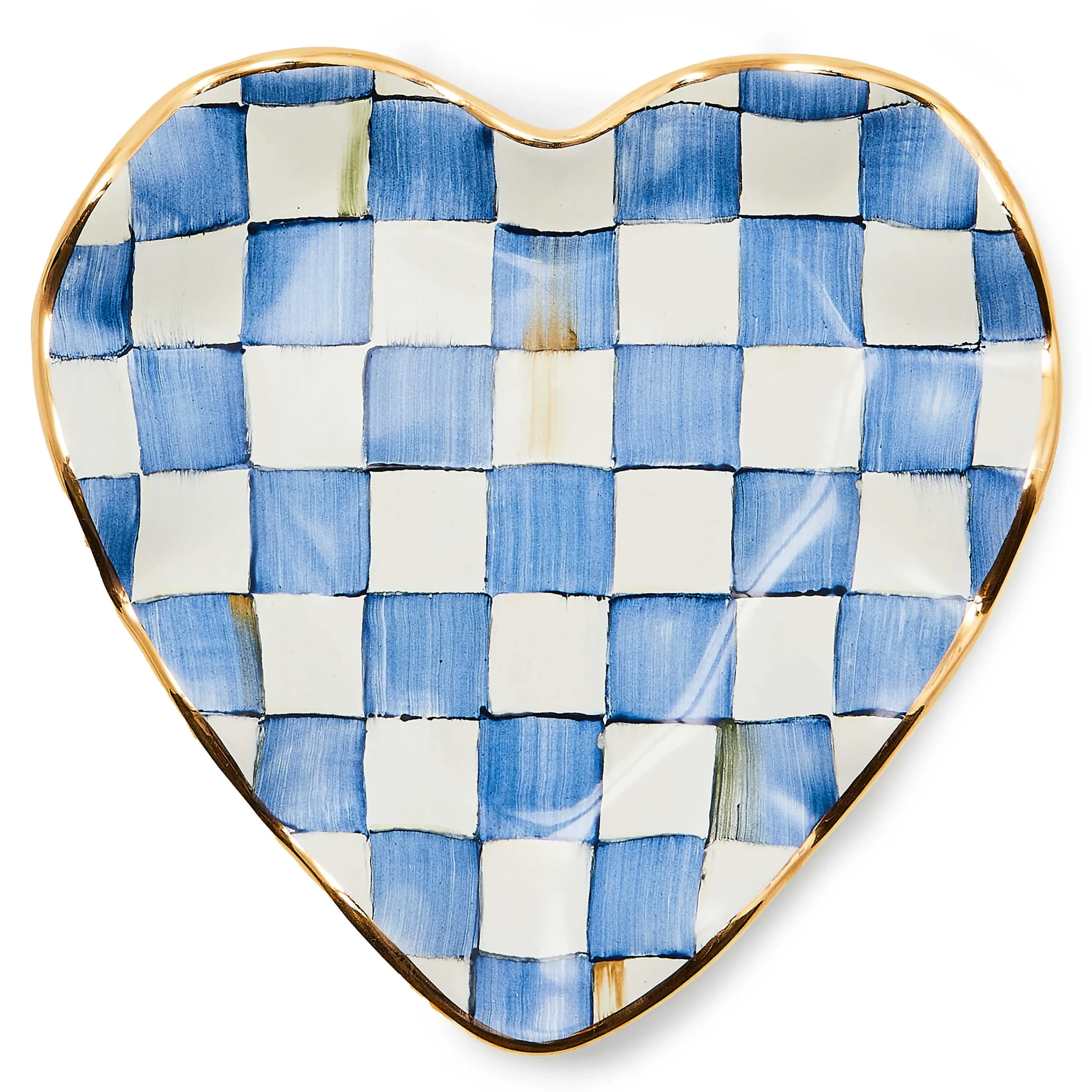 MacKenzie-Childs Bar Entertaining|Serveware<Royal Check Fluted Heart Plate
