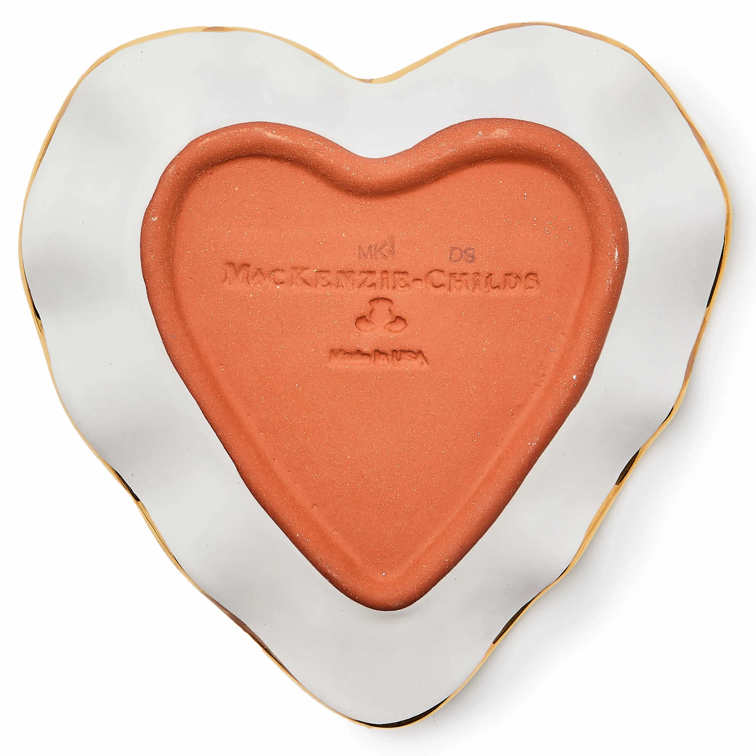 MacKenzie-Childs Bar Entertaining|Serveware<Royal Check Fluted Heart Plate
