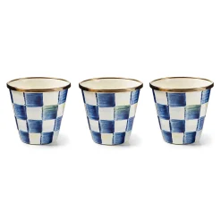 MacKenzie-Childs Spring|The Fall Shop<Royal Check Herb Pots, Set of 3