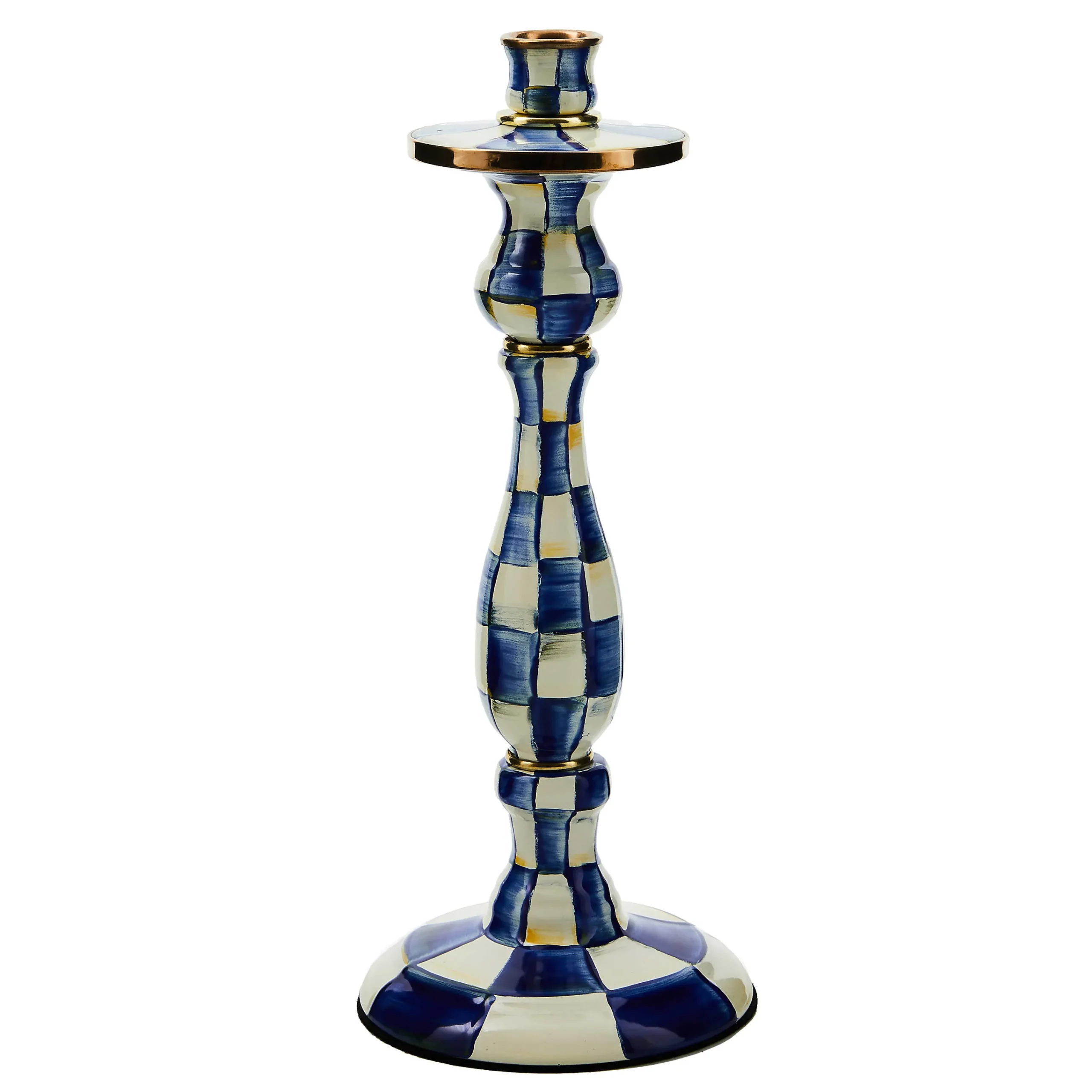MacKenzie-Childs Candles & Fragrances<Royal Check Large Candlestick