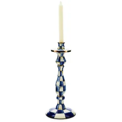 MacKenzie-Childs Candles & Fragrances<Royal Check Large Candlestick