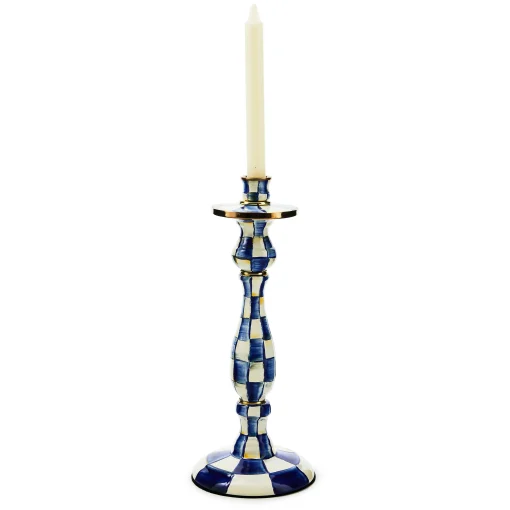 MacKenzie-Childs Candles & Fragrances<Royal Check Large Candlestick