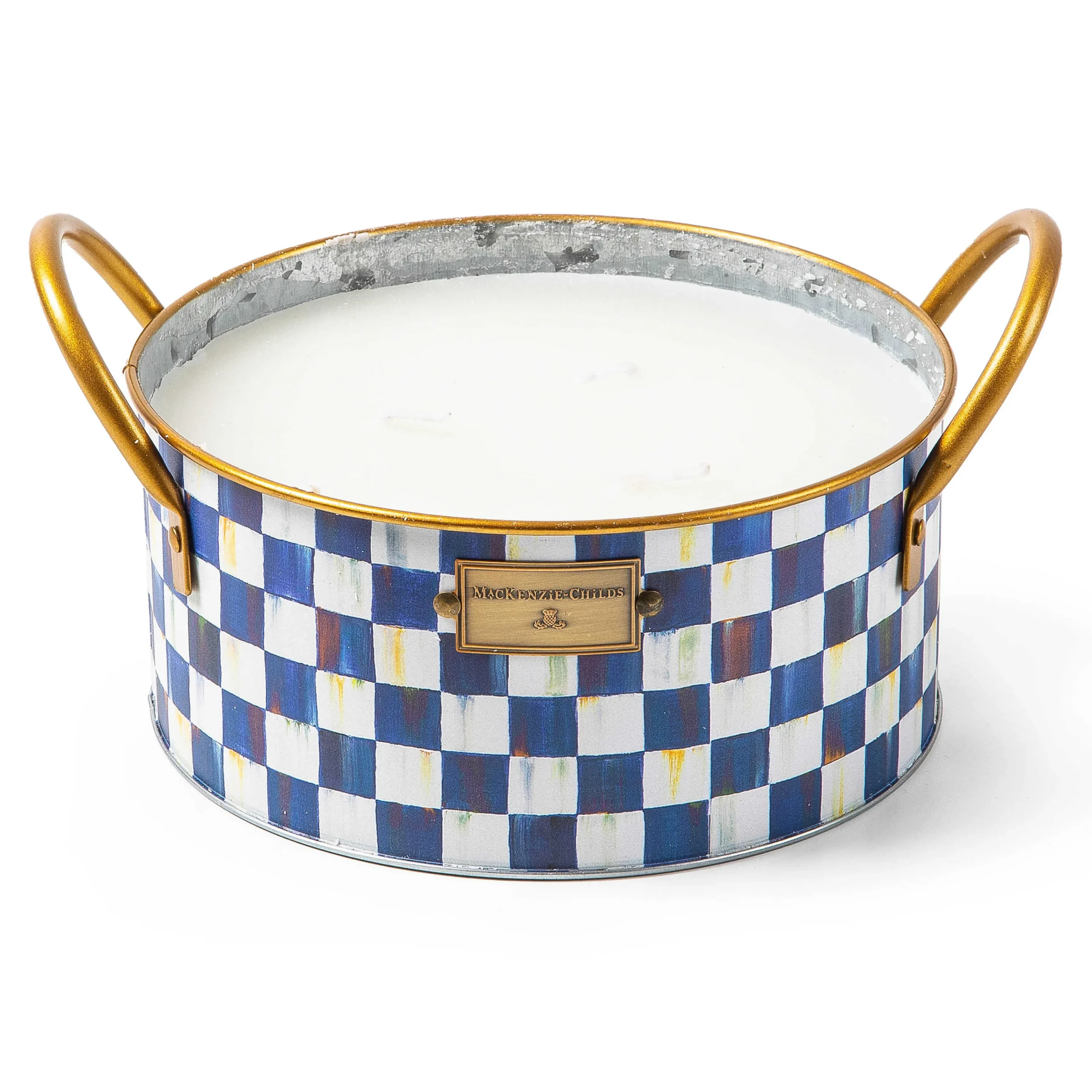 MacKenzie-Childs Spring|Candles & Fragrances<Royal Check Large Citronella Candle