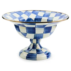 MacKenzie-Childs Serveware<Royal Check Large Compote