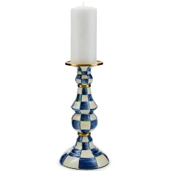 MacKenzie-Childs Candles & Fragrances<Royal Check Large Pillar Candlestick