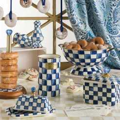MacKenzie-Childs Table Accessories|Serveware<Royal Check Large Salt  Pepper Shakers