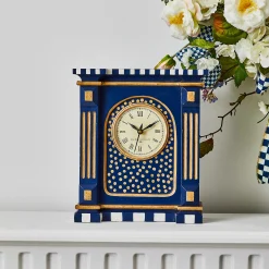 MacKenzie-Childs Room Accents<Royal Check Mantel Clock