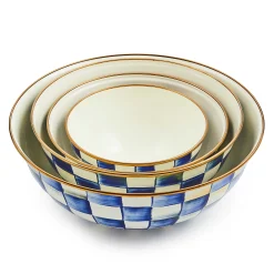 MacKenzie-Childs Serveware<Royal Check Medium Everyday Bowl