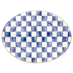 MacKenzie-Childs Bar Entertaining|Serveware<Royal Check Medium Oval Platter