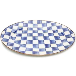 MacKenzie-Childs Bar Entertaining|Serveware<Royal Check Medium Oval Platter