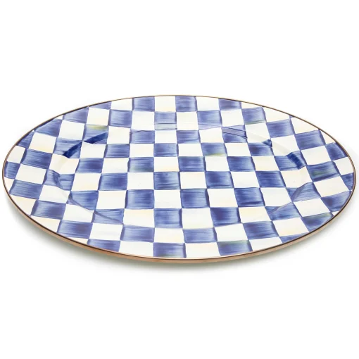 MacKenzie-Childs Bar Entertaining|Serveware<Royal Check Medium Oval Platter