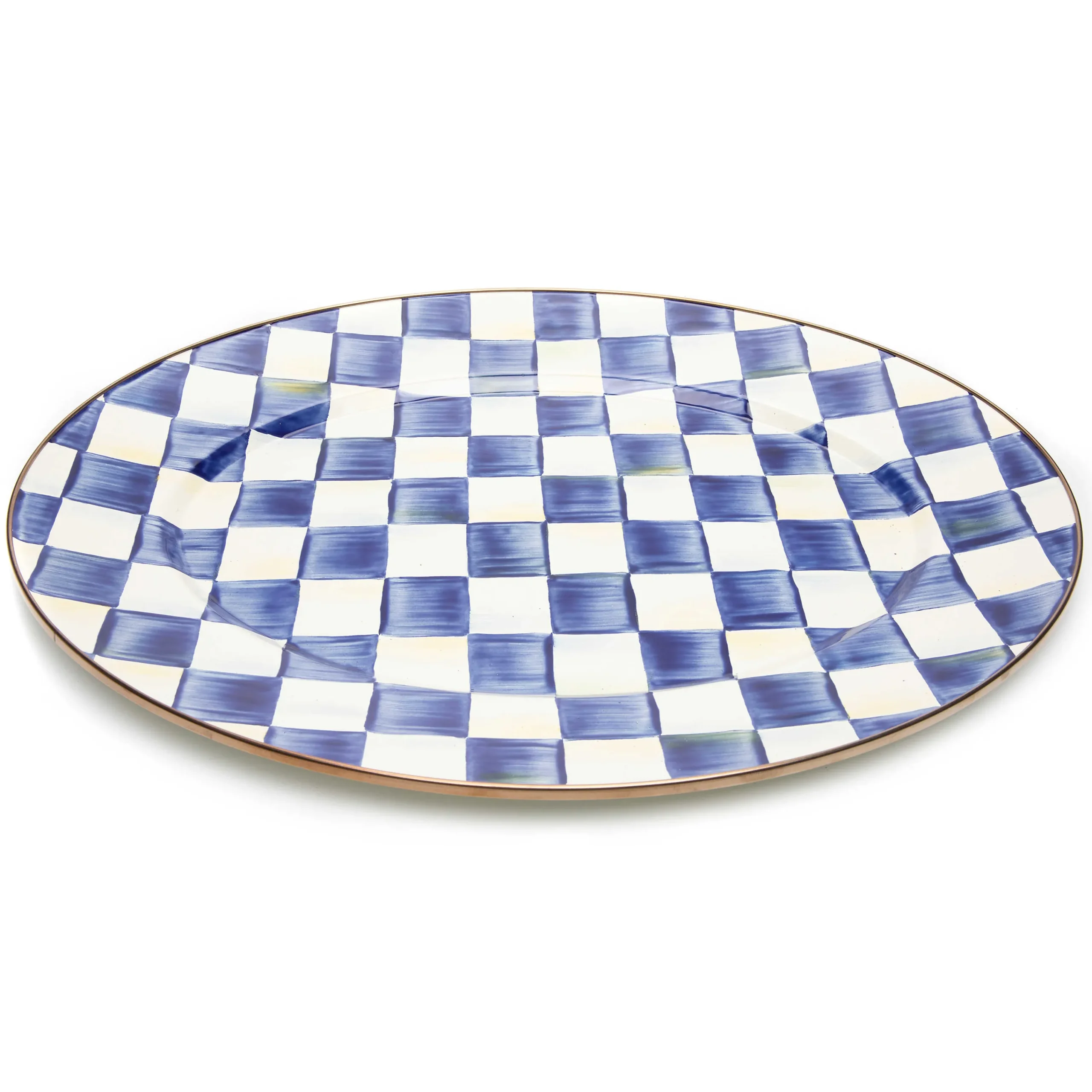 MacKenzie-Childs Bar Entertaining|Serveware<Royal Check Medium Oval Platter