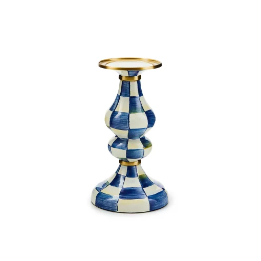 MacKenzie-Childs Candles & Fragrances<Royal Check Medium Pillar Candlestick