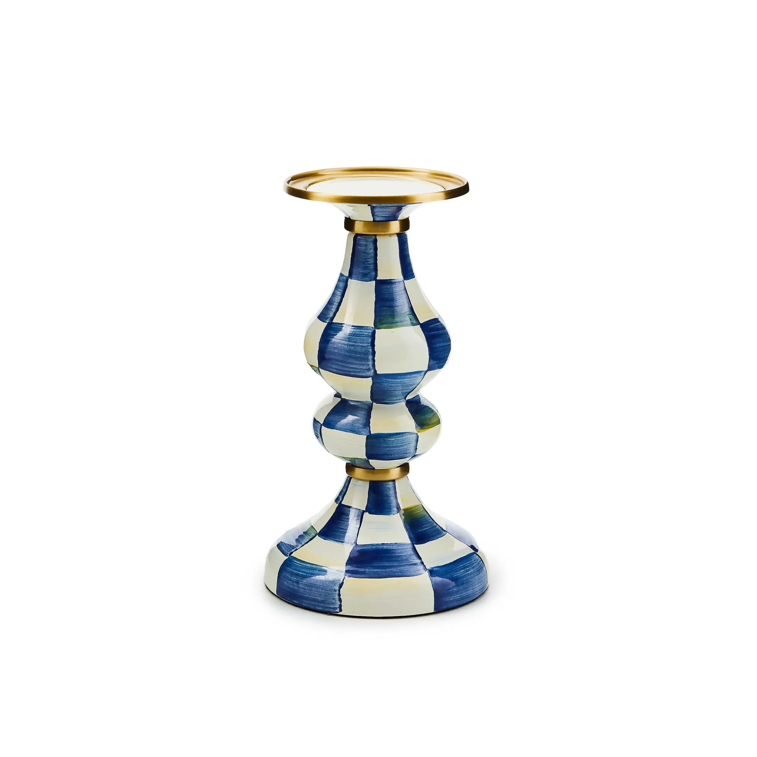 MacKenzie-Childs Candles & Fragrances<Royal Check Medium Pillar Candlestick