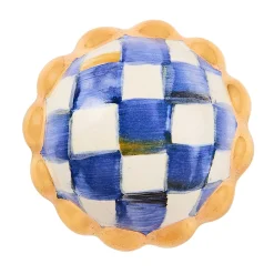 MacKenzie-Childs Finishing Touches|Room Accents<Royal Check Petit Four Round Knob