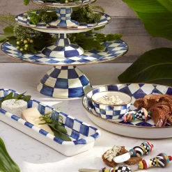 MacKenzie-Childs Bar Entertaining|Serveware<Royal Check Pinch Bowl