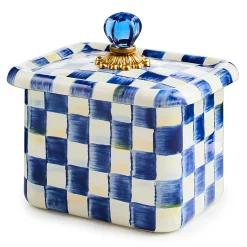 MacKenzie-Childs Kitchen Storage & Organization<Royal Check Recipe Box