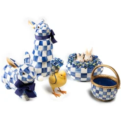 MacKenzie-Childs Easter|Spring<Royal Check Resting Bunny
